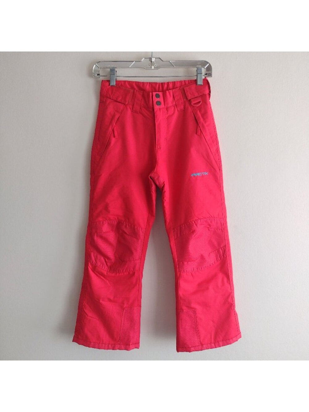Arctix Girls Bright Red Snow Pants S 5-6 Insulated Reinforced Snowboard Pants